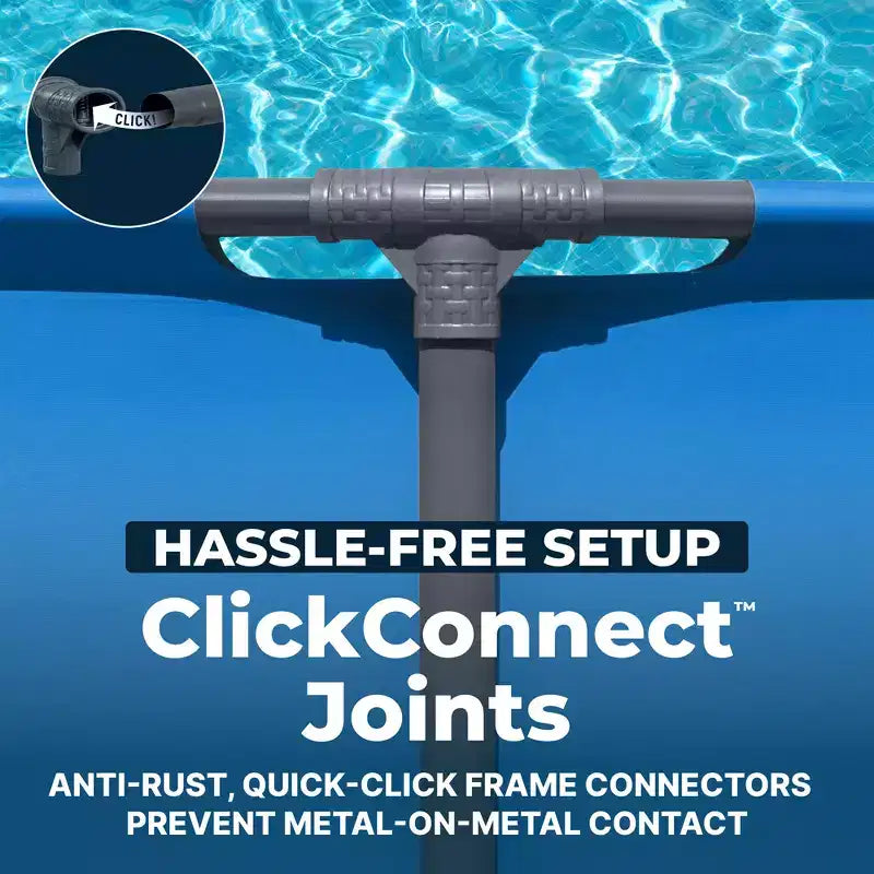 Piscine hors sol ronde Bestway Steel Pro MAX 15' x 48 pour jardin