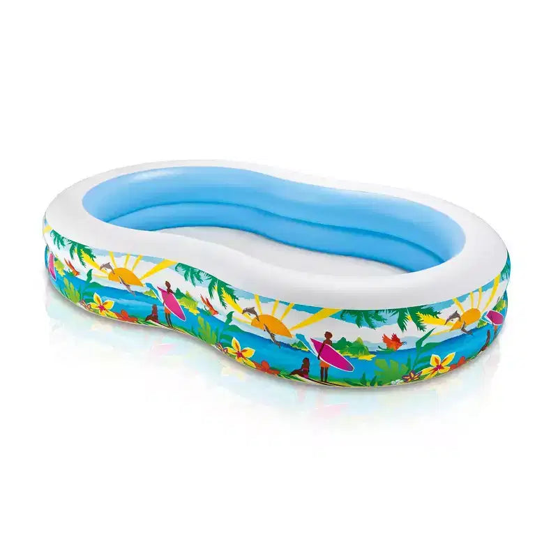 Piscine Gonflable Océan Intex 2,6 m x 1,6 m x 46 cm Swim Center