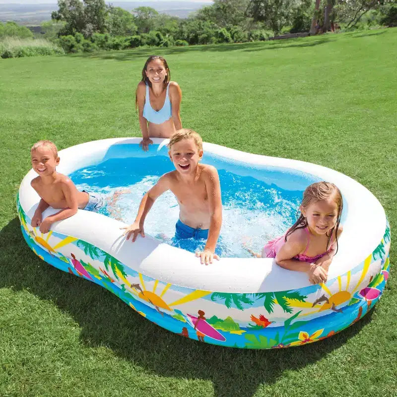 Piscine Gonflable Océan Intex 2,6 m x 1,6 m x 46 cm Swim Center