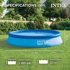 Piscine Intex Easy Set, pompe et filtre et bâche de protection Intex pour piscine hors sol
