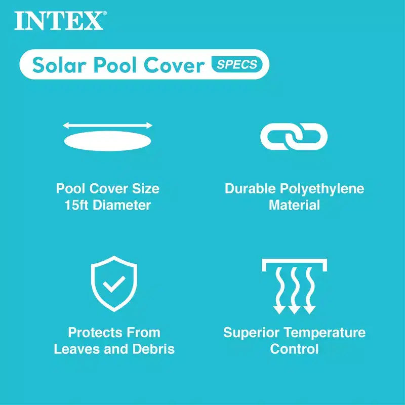 Piscine gonflable hors-sol Intex Easy Set 4,57 m x 1,22 m avec pompe et bâche solaire