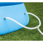 Piscine ronde gonflable portative Intex 26165EH de 4,5 m x 1,06 m pour l'extérieur avec pompe de filtration, bâche et kit d'entretien et de nettoyage