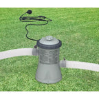 Piscine gonflable INTEX Easy Set 2,4 m x 76 cm hors sol portable pour famille avec pompe filtrante à cartouche avec disjoncteur différentiel et bâche de protection ronde en vinyle