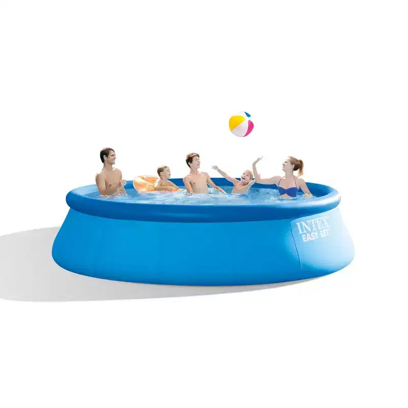Piscine hors sol Intex Easy Set 4,57 m x 1,22 m avec échelle, bâche, pompe de filtration 3785 l/h avec disjoncteur différentiel et 6 cartouches de filtration de rechange
