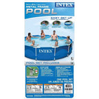 Piscine hors sol ronde Intex de 3,66 m x 76 cm avec cadre métallique et pompe pour toute la famille