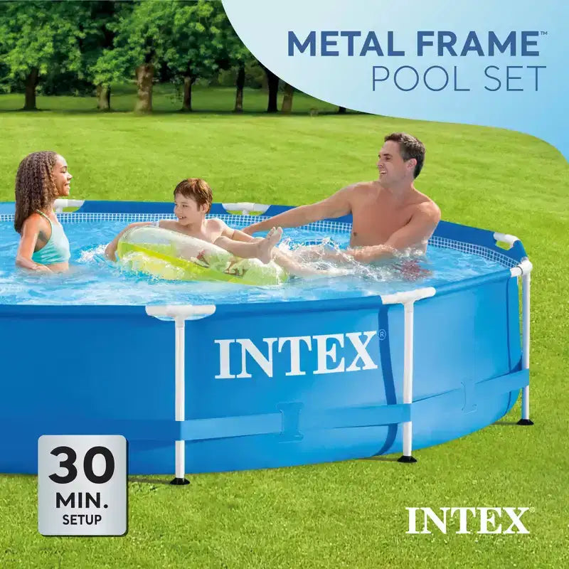Piscine hors sol Intex Metal Frame 3,66 m x 76 cm avec filtre et bâche