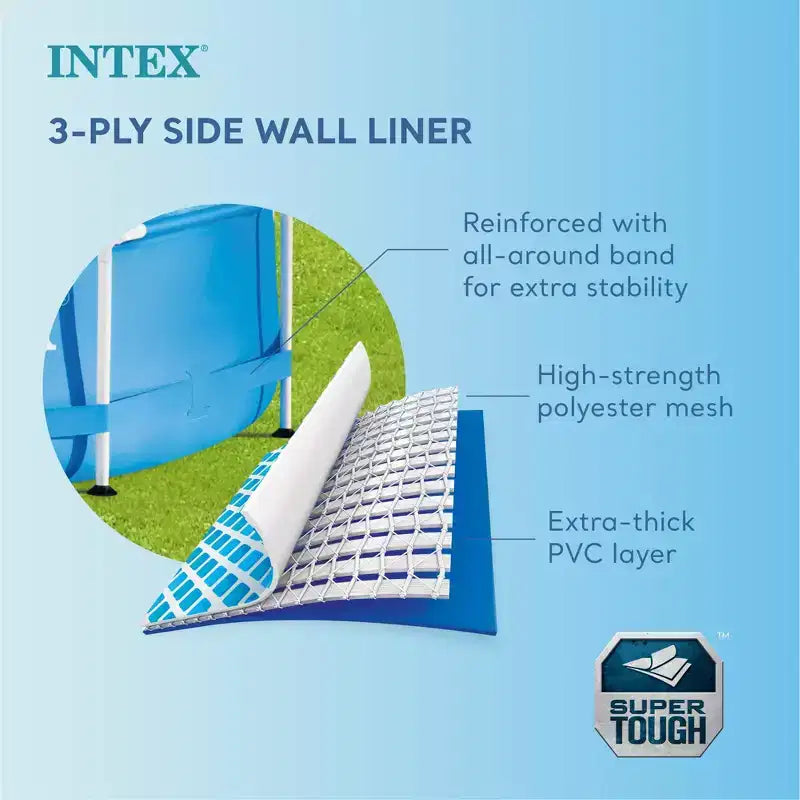 Piscine hors sol Intex Metal Frame 3,66 m x 76 cm avec filtre et bâche