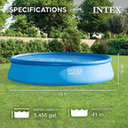 Piscine hors-sol gonflable Intex 1,22m x 5,49m avec échelle, pompe et bâche