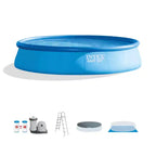 Piscine hors-sol gonflable Intex 1,22m x 5,49m avec échelle, pompe et bâche