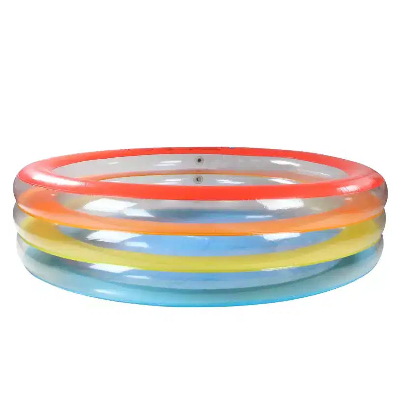Pool Central 73.5 Vibrantly Colored Inflatable Swimming Pool with Translucent Walls