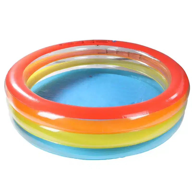 Piscine gonflable Pool Central 73,5 aux couleurs vives avec parois translucides