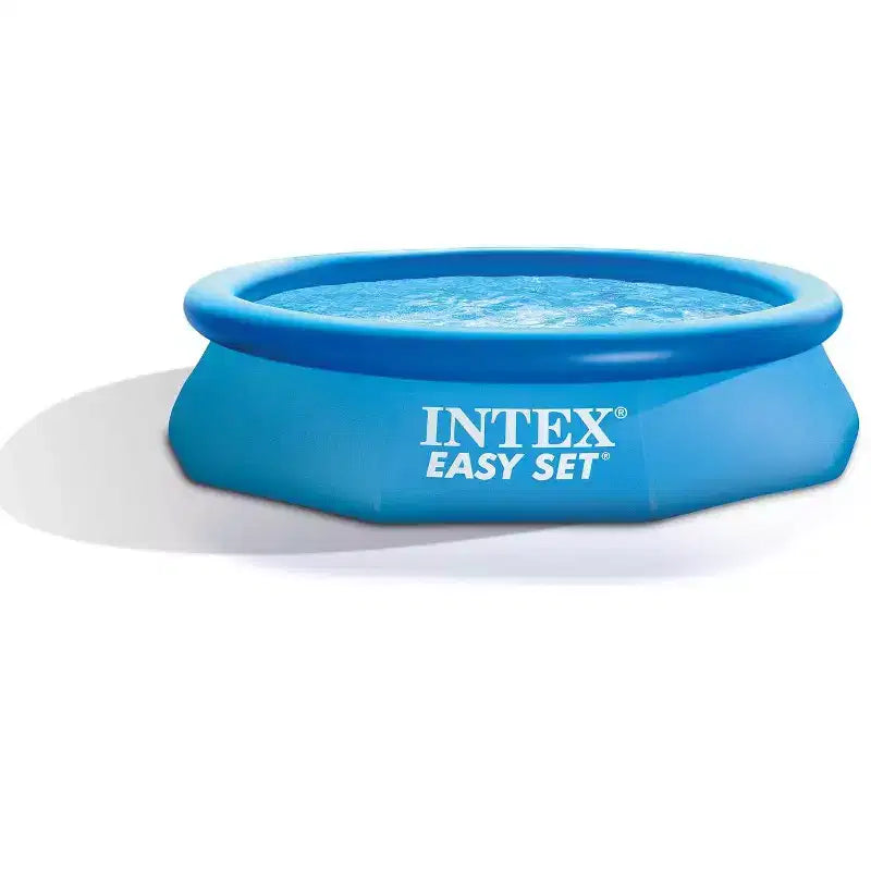 Intex 10ft x 30in Easy Set Inflatable Round Plastic Family Swimming Pool & Pump