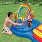 Centre de jeux gonflable Intex 2,97m x 1,91m x 1,35m avec toboggan arc-en-ciel