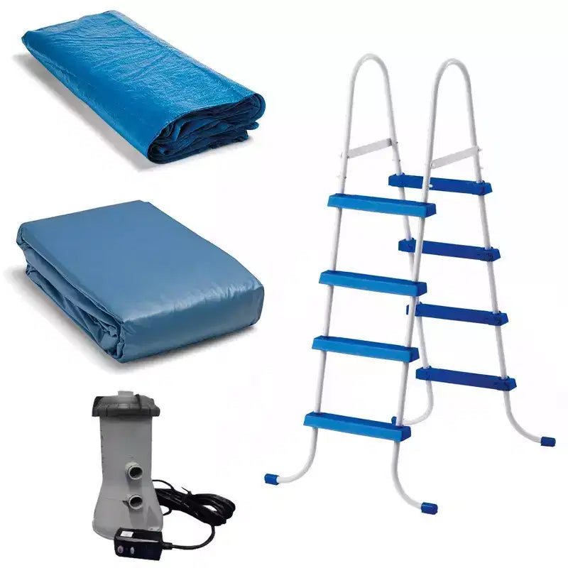 Kit piscine gonflable Intex Easy Set 4,57 m x 1,22 m avec pompe de filtration GFCI 3 785 L/h 26167EH