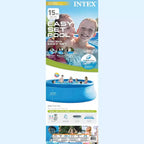 Kit piscine gonflable Intex Easy Set 4,57 m x 1,22 m avec pompe de filtration GFCI 3 785 L/h 26167EH
