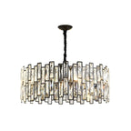 Suspension de cuisine ovale contemporaine en cristal