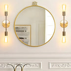 Applique murale moderne dorée pour salle de bain, éclairage haut/bas