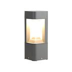 Lampe de poteau de jardin en métal noir à lumière chaude
