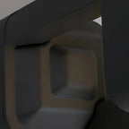 Lampe de poteau de jardin en métal noir à lumière chaude