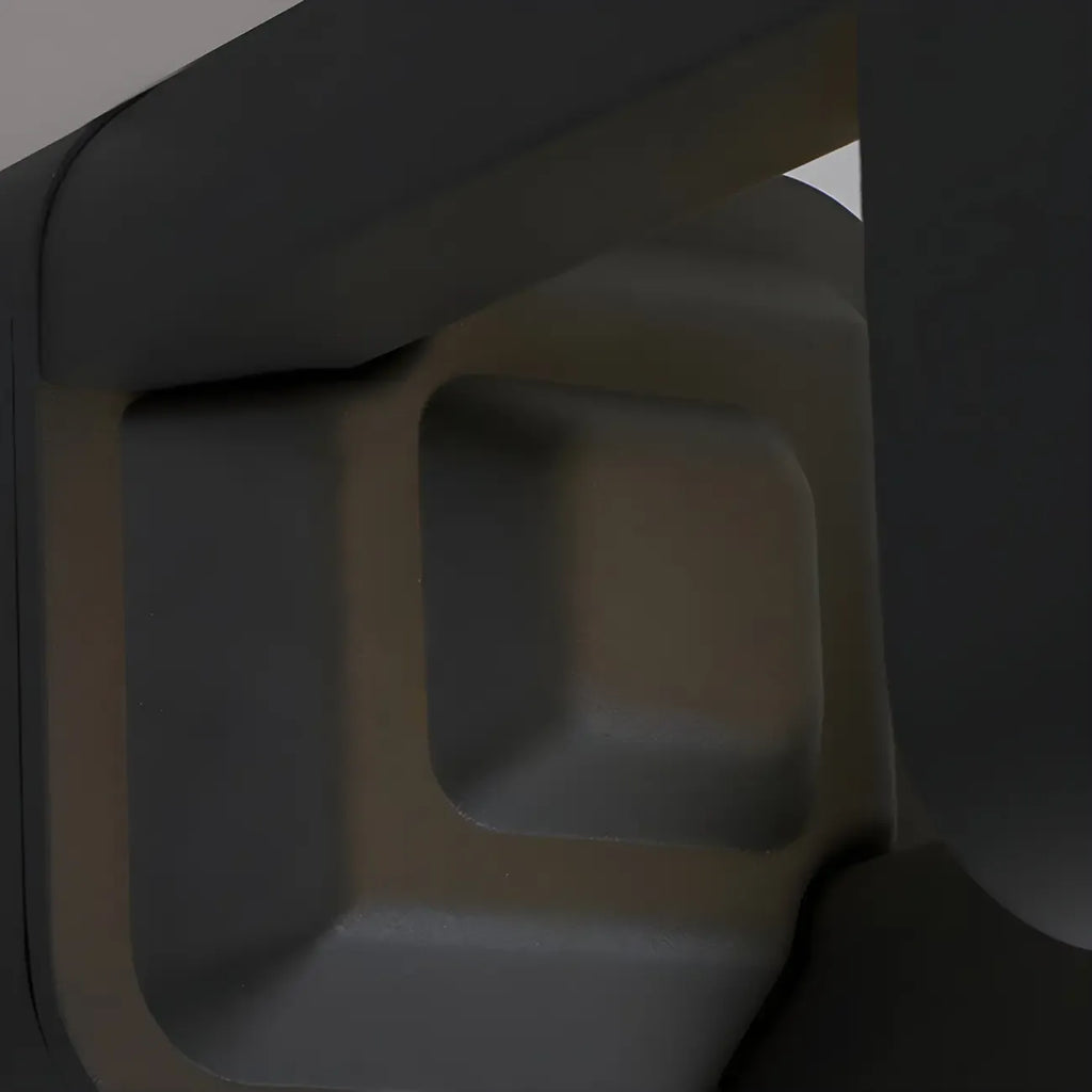 Lampe de poteau de jardin en métal noir à lumière chaude