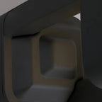Lampe de poteau de jardin en métal noir à lumière chaude