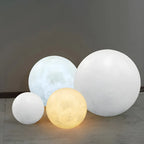 Lampes solaires de jardin en résine en forme de boule pour poteaux extérieurs