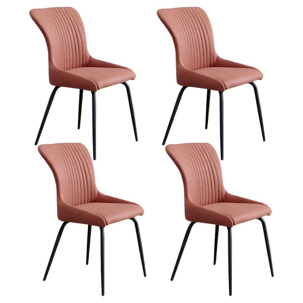 Chaises de cuisine/salle à manger industrielles gris foncé sans accoudoirs