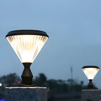 Lampes solaires d'extérieur noires en forme de diamant