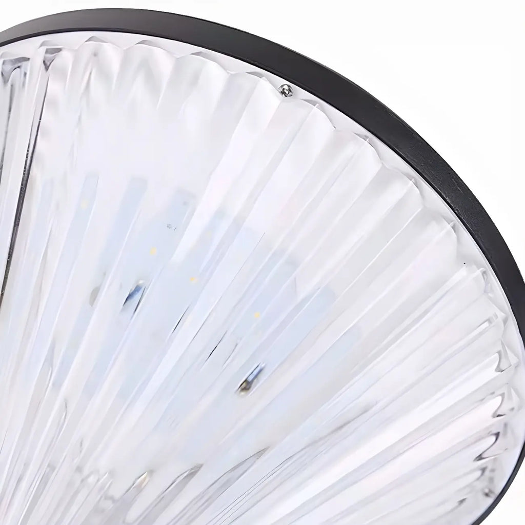Lampes solaires d'extérieur noires en forme de diamant