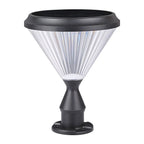 Lampes solaires d'extérieur noires en forme de diamant