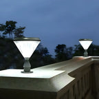 Lampes solaires d'extérieur noires en forme de diamant