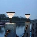 Lampes solaires d'extérieur noires en forme de diamant