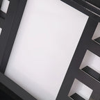 Lampes solaires d'extérieur en forme de lanterne en métal noir