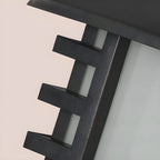 Lampes solaires d'extérieur en forme de lanterne en métal noir
