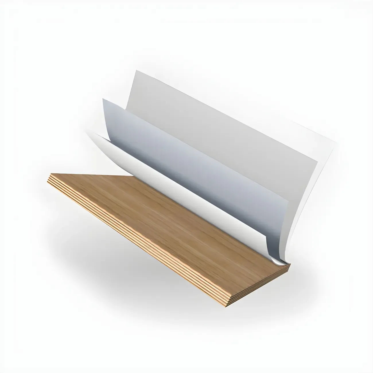 Casier à vin d'angle moderne en bois blanc avec porte