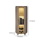 Casier à vin d'angle moderne en bois blanc avec porte