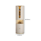 Casier à vin d'angle moderne en bois blanc avec porte