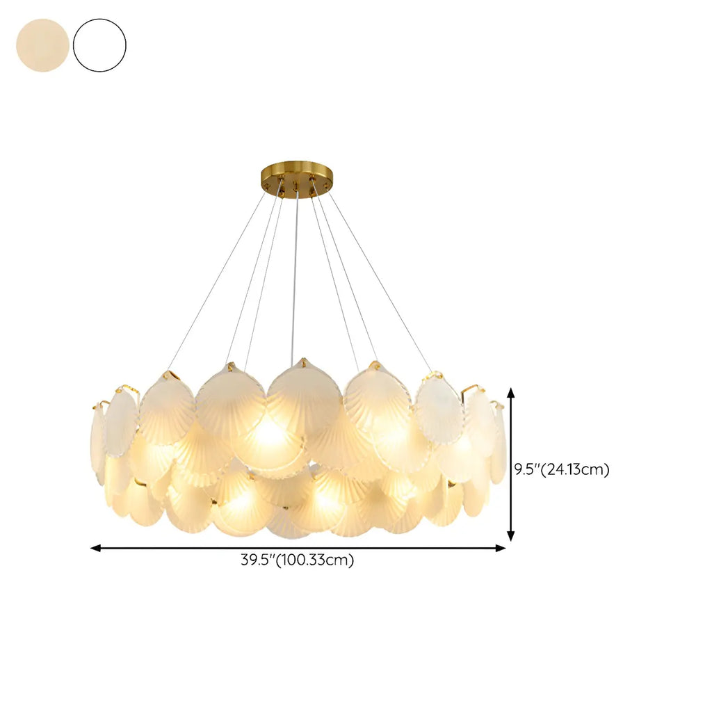 Suspension géométrique luxueuse en verre transparent pour îlot de cuisine