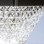 Lampes solaires d'extérieur hexagonales à facettes en plastique noir
