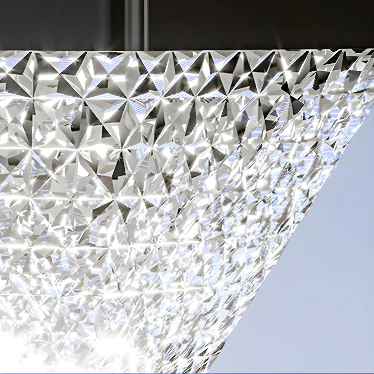 Lampes solaires d'extérieur hexagonales à facettes en plastique noir