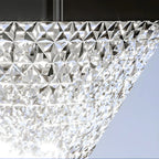 Lampes solaires d'extérieur hexagonales à facettes en plastique noir