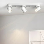 Mini projecteur LED encastré réglable en aluminium, style minimaliste.