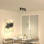 Mini projecteur LED encastré réglable en aluminium, style minimaliste.
