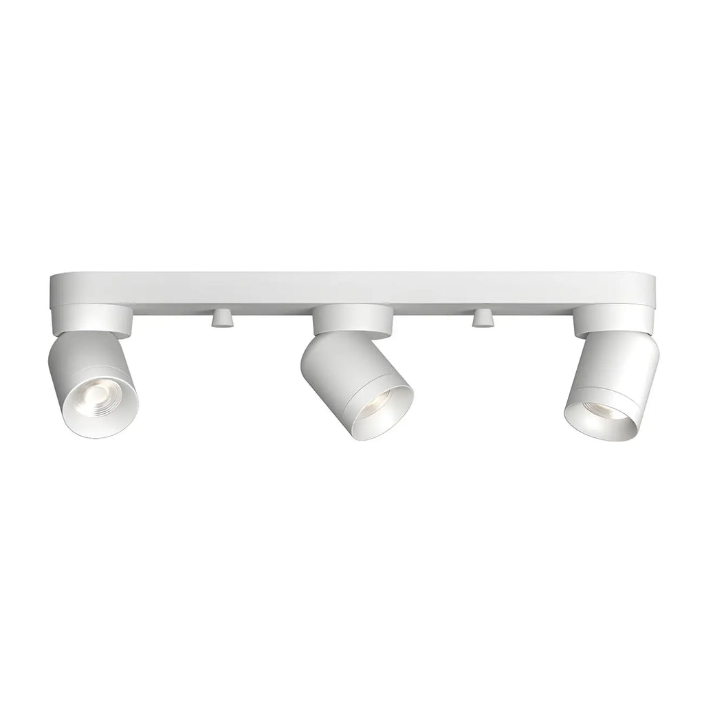 Mini projecteur LED encastré réglable en aluminium, style minimaliste.