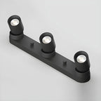 Mini projecteur LED encastré réglable en aluminium, style minimaliste.