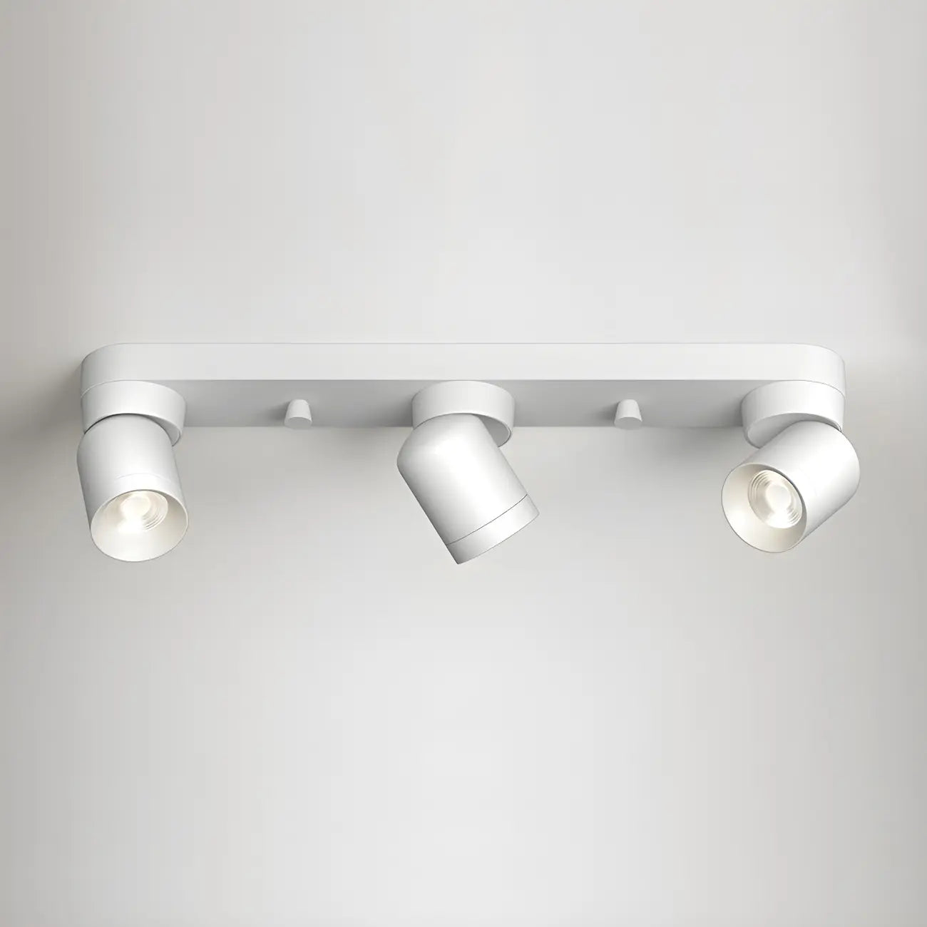 Mini projecteur LED encastré réglable en aluminium, style minimaliste.