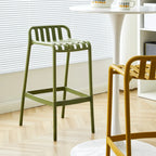 Tabouret de bar minimaliste en plastique pour intérieur et extérieur
