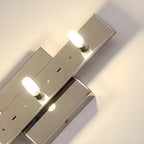 Lampe de coiffeuse géométrique de luxe en cristal doré