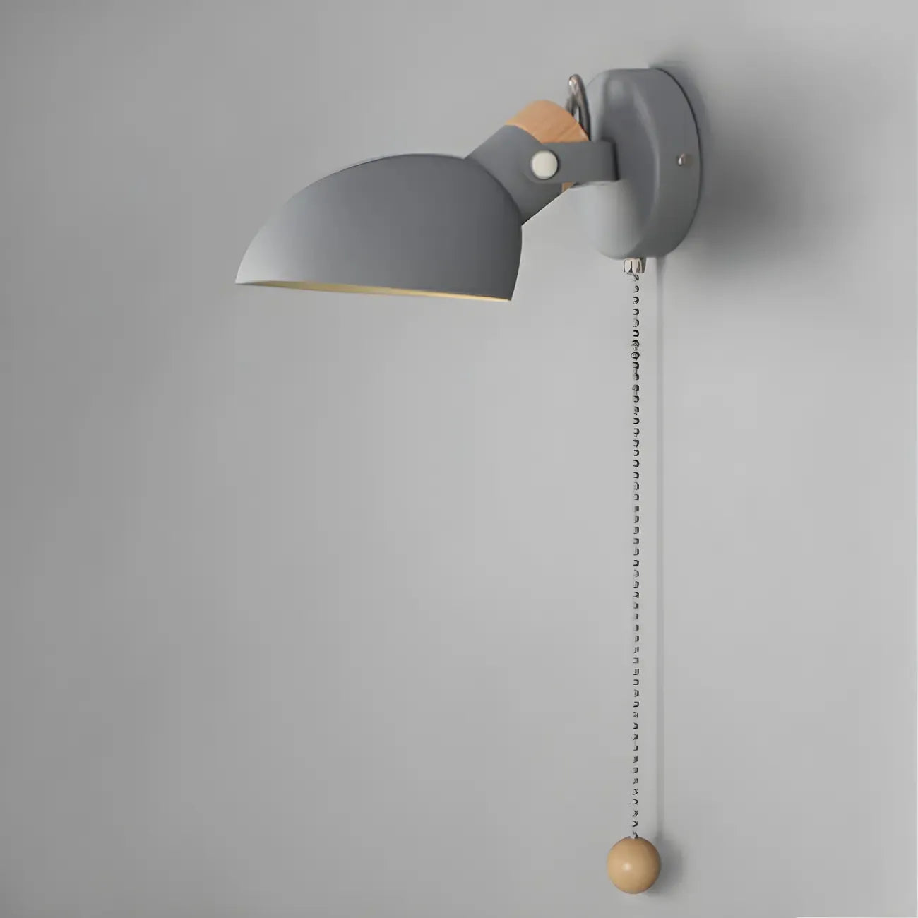 Applique murale minimaliste en métal réglable avec chaînette pour la maison