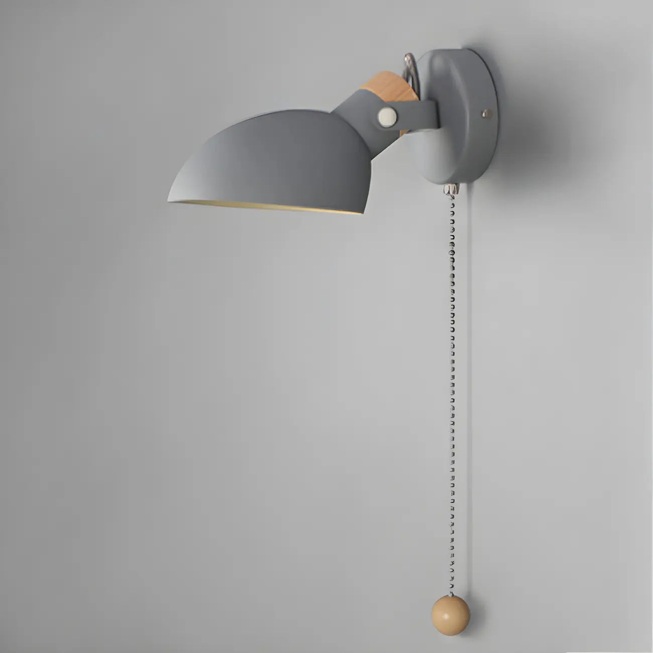 Applique murale minimaliste en métal réglable avec chaînette pour la maison